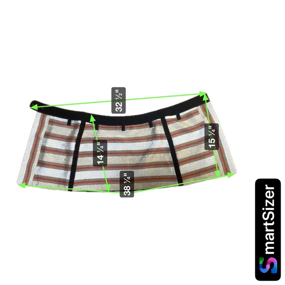 BARBARA BUI - Paris Fold-over Metallic Orange Super Mini Skirt - Picture 11 of 11